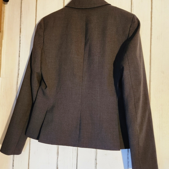 Anne klein Vtg gray blazer sz 4 - Picture 4 of 10